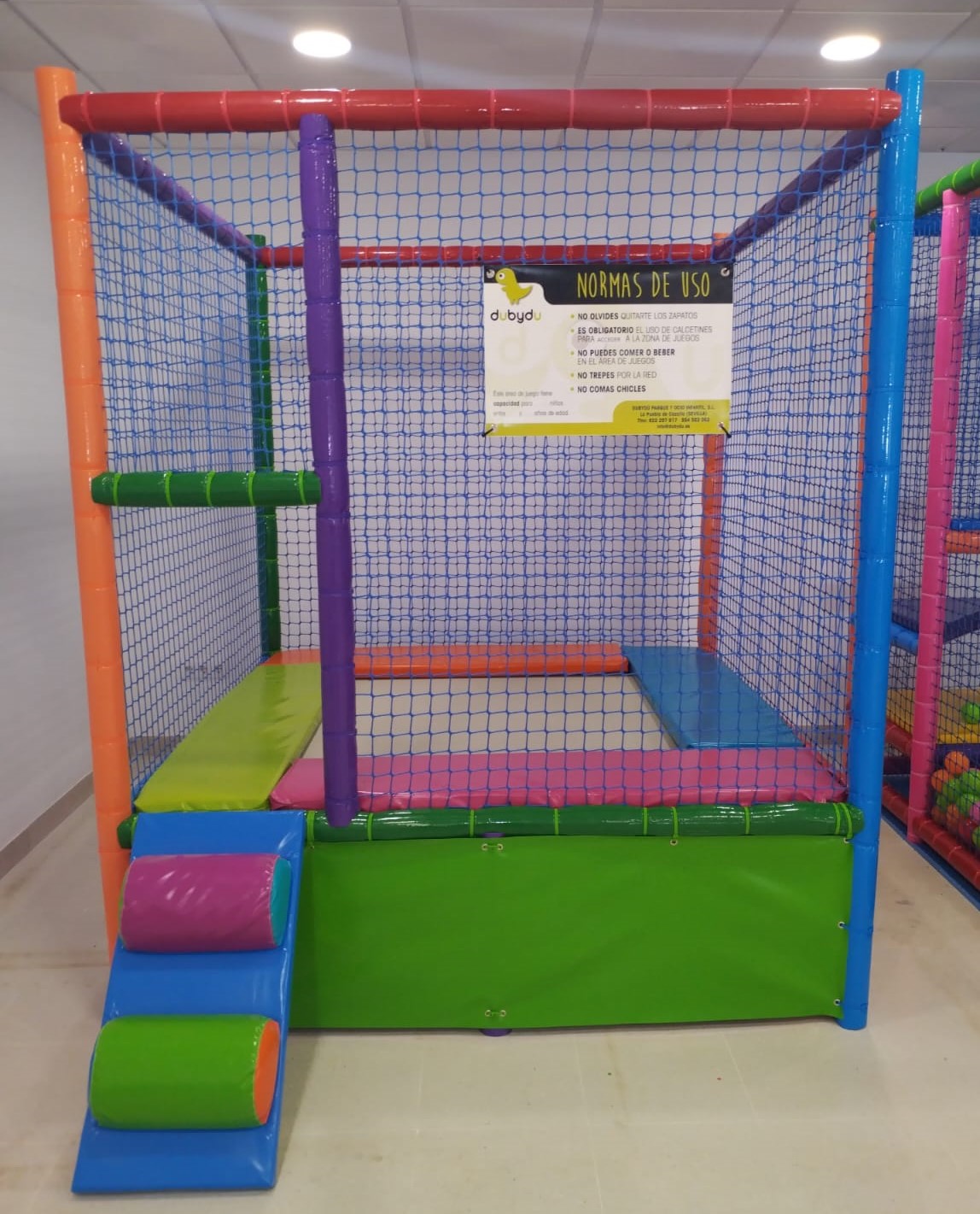 Cama elástica 200x200x245m