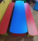 Miniatura de Juego de mesas y bancas